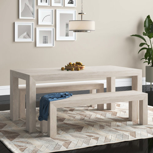 Dining Table with Bench Kitchen & Dining Room Sets You'll Love | Wayfair